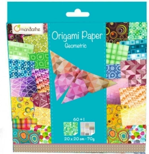 Avenue Mandarine Хартия Origami Geometric 60 Листа