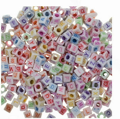 I-Mondi Craft Beads Χάντρες Πλαστικές Γράμματα 6mm 300pcs