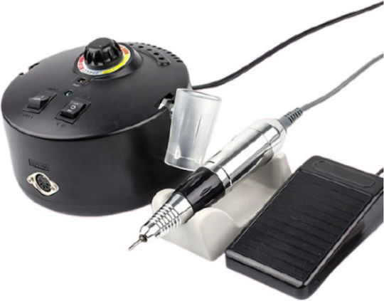 Factory ZS-605 Nail Drill Power 65W Black with Pedal with 35000 Rotations per Minute