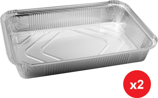 Aluminum Container Rectangle (2pcs)