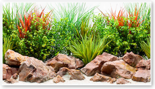 Wave Double Background River Blister Διακοσμητική Αφίσα Ενυδρείου 30x60cm