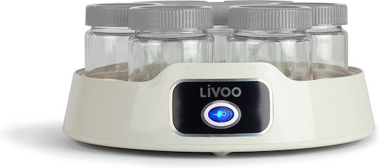 Livoo Fabricant de iaurt cu borcane 1.19lt Alb 20W
