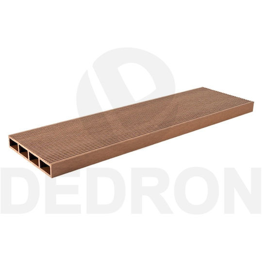 Dedron Umzäunung Deck für den Garten Teakholz aus WPC 360x15x2.5cm 1Stück
