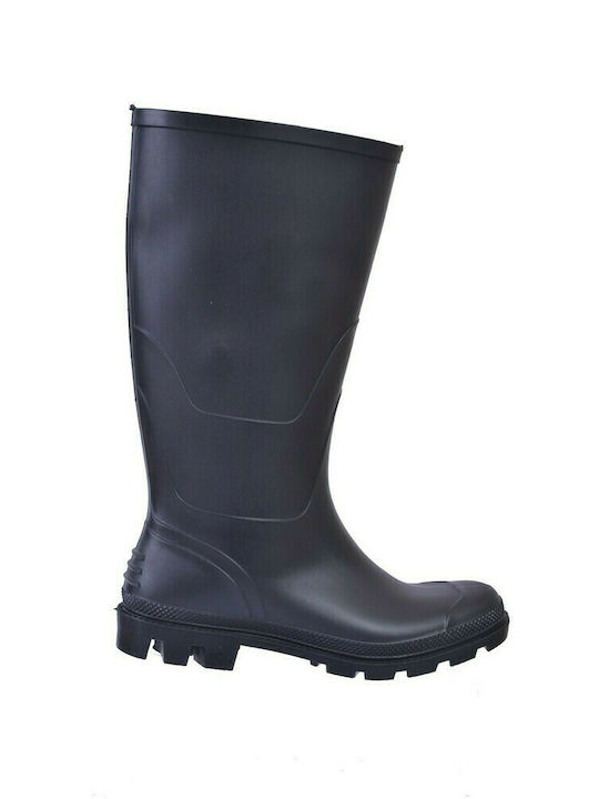 Ergo Eco Non-Slip Safety Tibia Wellies with Fur Black 7803-130