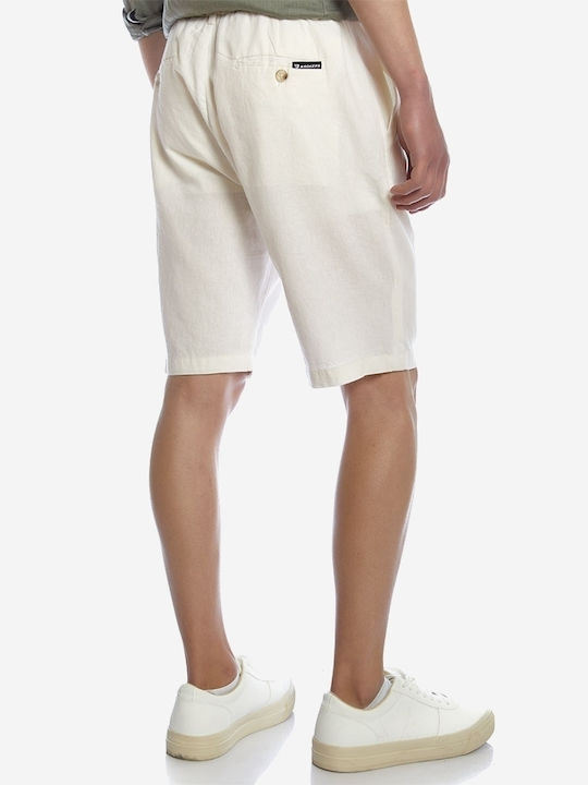 Brokers Jeans Ανδρική Βερμούδα Chino Λευκή