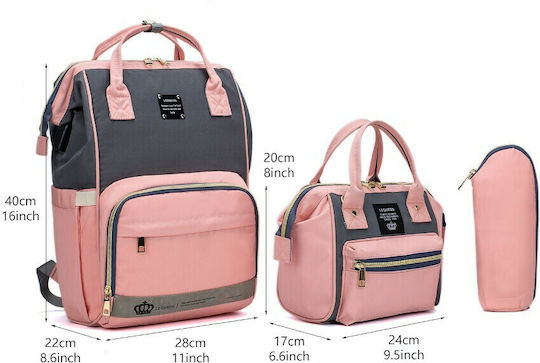 Lequeen Diaper Bag Grey