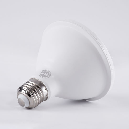 GloboStar LED Bulb 12W 95mm for Socket E27 and Shape PAR30 Warm White 1320lm