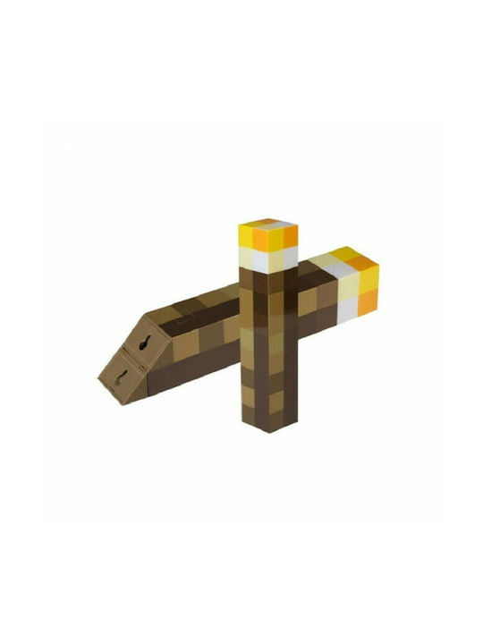 Lumini LED Lampă decorativă pentru copii Minecraft Maro 6x6x28εκ.