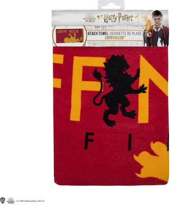 Cinereplicas Gryffindor Παιδική Πετσέτα Θαλάσσης Κόκκινη Harry Potter 140x70εκ.