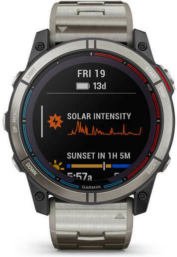 Garmin Quatix 7X Solar Edition Titanium 51mm Waterproof Smartwatch with Heart Rate Monitor (Gray)