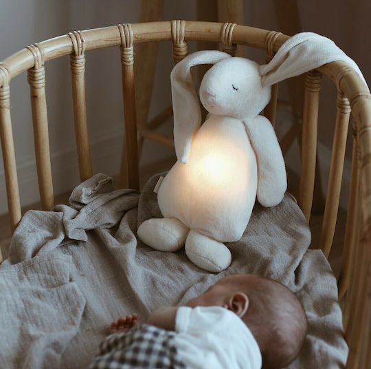 Moonie Παιχνίδι Ύπνου The Humming Bunny από Ύφασμα με Φως για Νεογέννητα