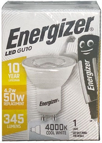 Energizer S16569 Λάμπα LED 4.2W για Ντουί GU10 Θερμό Λευκό 345lm