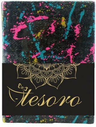 Tesoro Fabric Σημειωματάριο A5 96 Φύλλων Ριγέ με Σκληρό Εξώφυλλο (Διάφορα Σχέδια/Χρώματα)