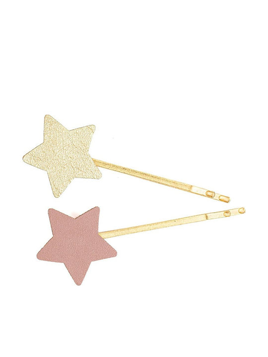 Great Pretenders Hair Clips Star or Heart Set of Kids Hair Clips with Bobby Pin Star 2pcs 90819 (Various Designs) 2pcs