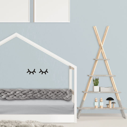 Das Home Baby Relax Crib Bumpers Braided Inside Gray 25x150cm