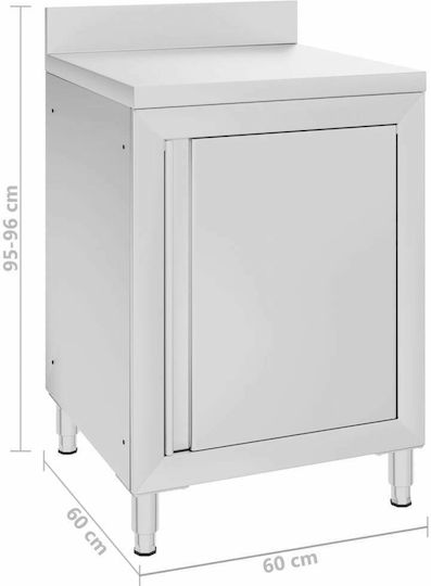 vidaXL Подготвителен шкаф с чекмеджета 50x60x95см