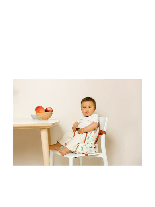 Baby to Love Portable Fabric Booster Seat for Chair Easy Up Booster Cactus Garden
