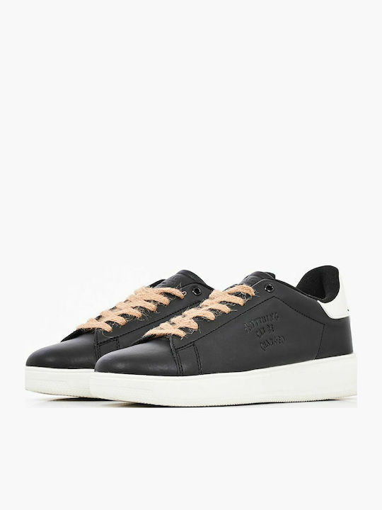 Biomilan Γυναικεία Flatforms Sneakers Μαύρα