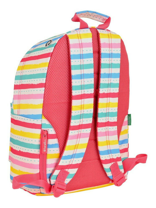 Benetton School Bag Backpack Elementary, Elementary Multicolored