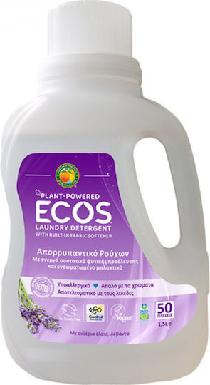 Ecos Συμπυκνωμένο Υγρό Απορρυπαντικό Ρούχων με Άρωμα Λεβάντα 1.5lt (50 Μεζούρες)