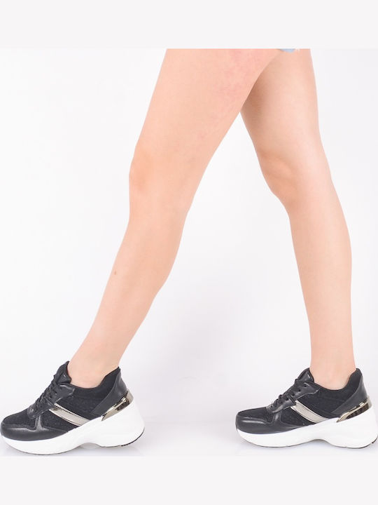 Damen Chunky Sneakers Schwarz