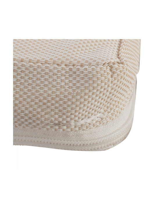 HomeMarkt Sunbed Cushion with Backrest Sifnos Beige 117x78cm