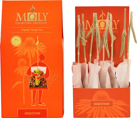MΩLY Digestion Смес от билки Органичен продукт 10 Чанти 29гр