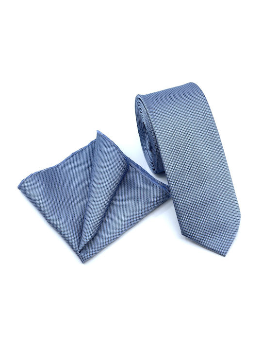 Legend Accessories Herren Krawatten Set Gedruckt in Hellblau Farbe