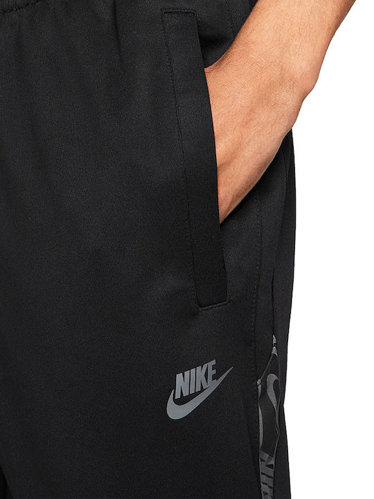 Sportswear Sweatpants Glossy with Elastic Black