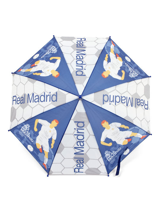 Real Madrid Real Madrid C.F. Automat Umbrelă de ploaie cu baston de mers pe jos Albastru S4304878