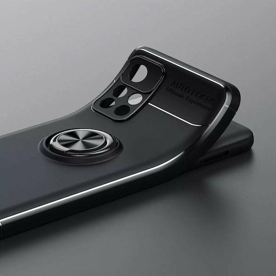 Ancus AutoFocus Shock Proof Ring Back Cover Σιλικόνης Μαύρο (Poco M4 Pro 5G / Redmi Note 11s 5G)