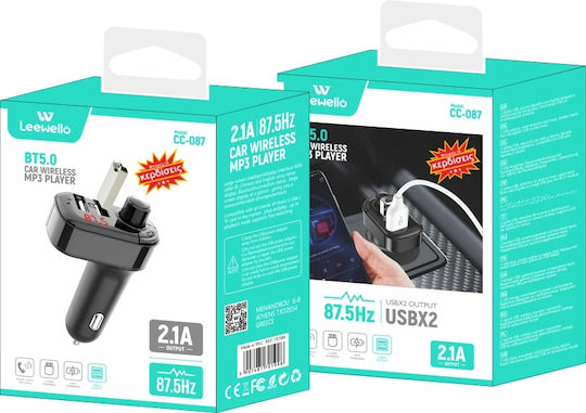 Leewello FM Transmitter Αυτοκινήτου mit USB