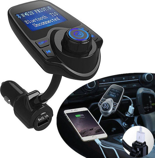 Factory FM Transmitter Αυτοκινήτου T10 με Bluetooth / USB