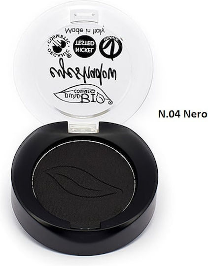 puroBio Cosmetics Compact Eyeshadow Σκιά Ματιών σε Στερεή Μορφή με Μαύρο Χρώμα