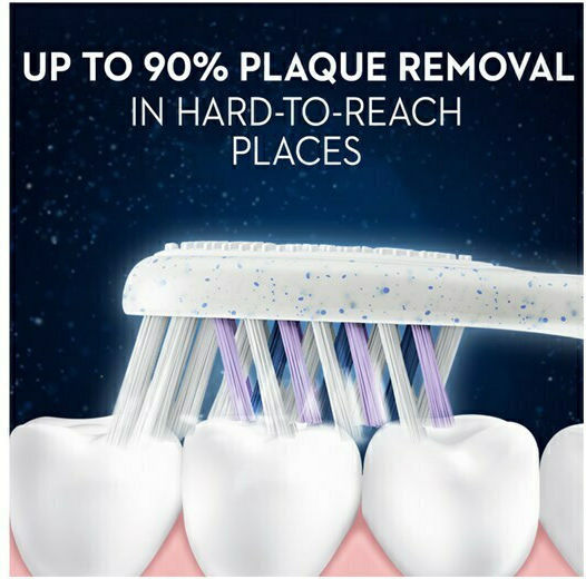 Oral-B Pro Expert 80% Recycled Plastic Handle Periuță de dinți Mediu Alb/albastru
