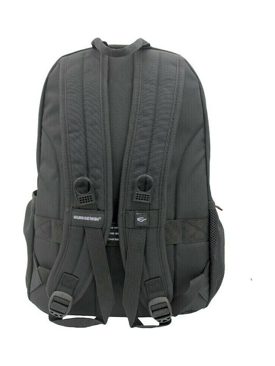 Suissewin Backpack Αδιάβροχο Μαύρο