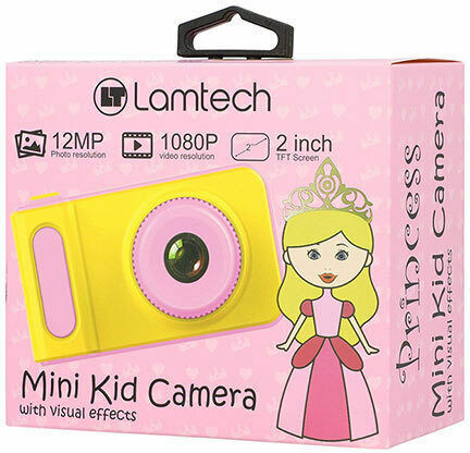 Lamtech Mini Kid Παιδική Φωτογραφική Μηχανή 12MP Οπτικού Ζουμ 4x Ροζ