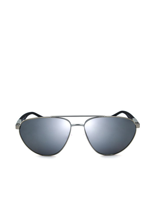 Emporio Armani Men's Sunglasses with Silver Metal Frame and Gray Lens EA2125 30456G