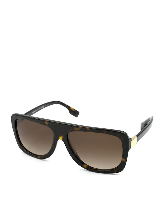 Burberry Joan Women's Sunglasses with Brown Tartaruga Plastic Frame and Brown Gradient Lens BE4362 300213
