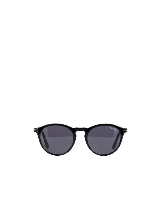 Tom Ford Aurele Women's Sunglasses with Black Plastic Frame and Black Lens TF0904A/S 01A