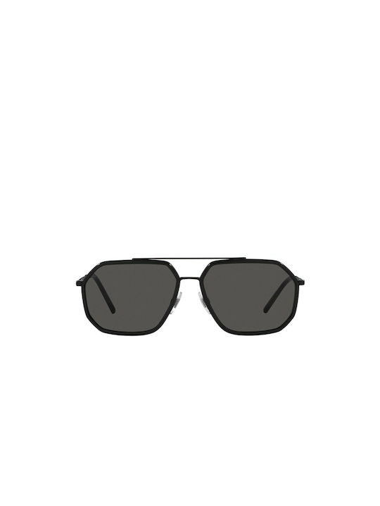 Dolce & Gabbana Sunglasses with Black Metal Frame and Black Lens DG2285 110687
