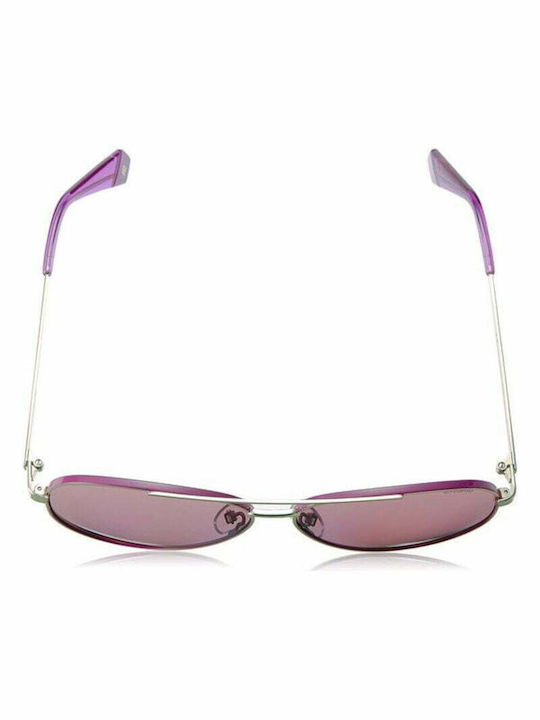 Polaroid Men's Sunglasses with Gold Metal Frame and Purple Polarized Lenses PLD 6069/S S9E/OF