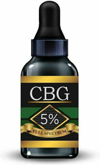 Cannapark CBG 5% Full Spectrum Έλαιο Κάνναβης για Μείωση άγχους με 5% CBG 10ml
