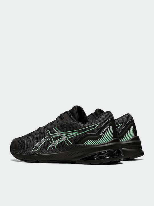 GT-1000 11 GS Kids Sports Shoes Running with Laces Black