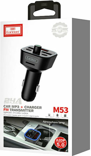 Earldom FM Transmitter Αυτοκινήτου με Bluetooth / USB 5V/2.4A