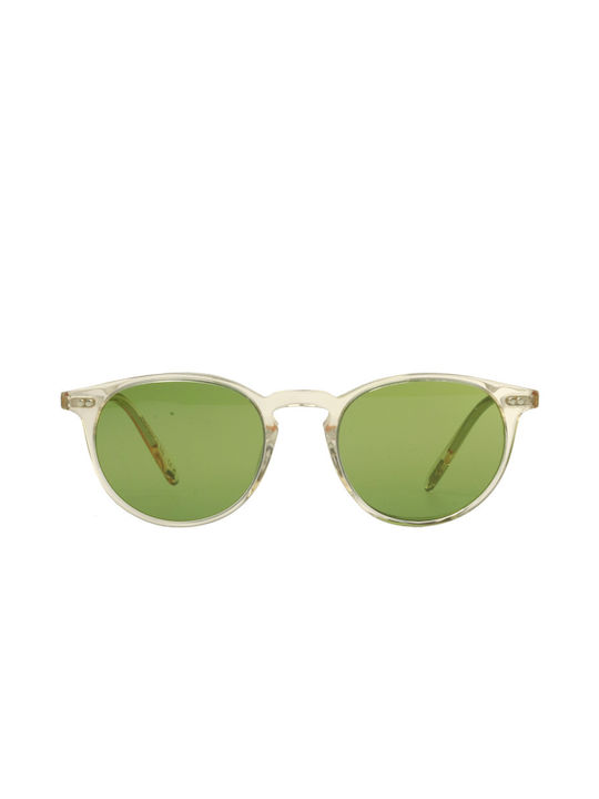 Oliver Peoples Sunglasses Transparent with Acetate Frame & Green Lens Oliver Peoples Sunglasses Transparent with Acetate Frame & Green Lens