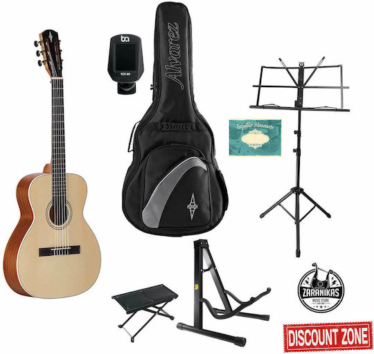 Alvarez Clasic Chitară 3/4 Regent RS26N Premium Bundle Natural