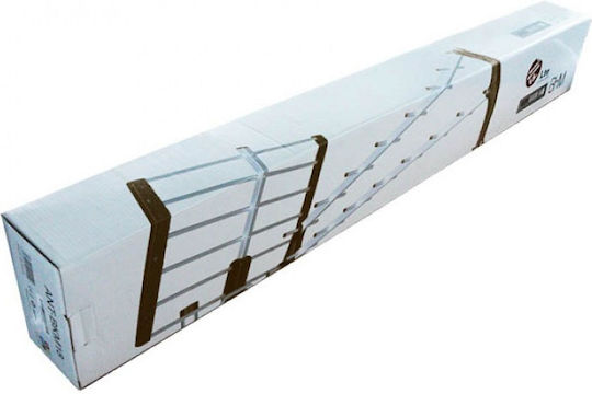 Tecatel ANT-BKM18 Εξωτερική Κεραία Τηλεόρασης (δεν απαιτεί τροφοδοσία) σε Μαύρο Χρώμα Σύνδεση με Ομοαξονικό (Coaxial) Καλώδιο