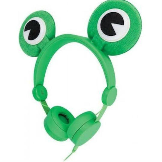 Setty Froggy Ενσύρματα Παιδικά On Ear Ακουστικά Πράσινα