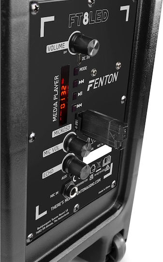 Fenton Ηχείο Karaoke με Ενσύρματo Μικρόφωνο και Εφέ Φωτισμού FT8LED MK2 170.018 Μαύρο